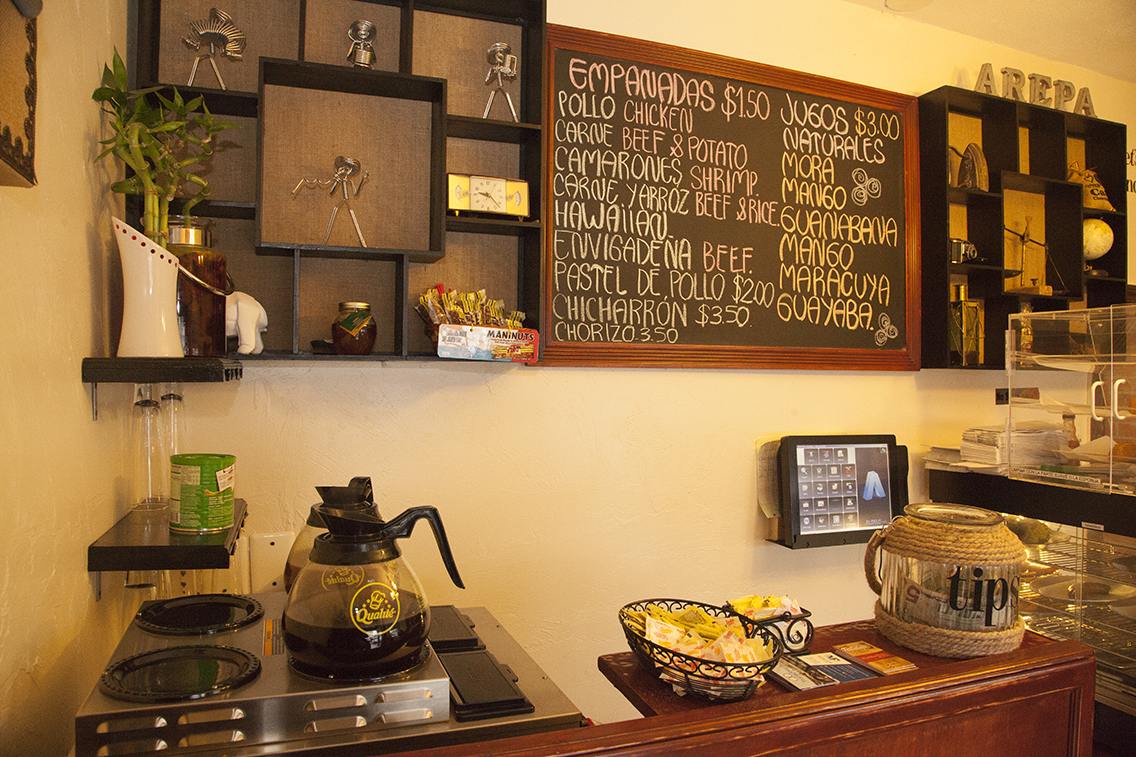Cafe counter at Tertulias